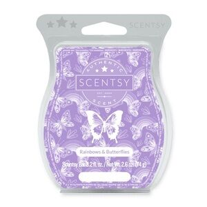 Scentsy “RAINBOWS & BUTTERFLIES” Wax Bar Melt 3.2 fl oz RETIRED RARE HTF (1) BAR